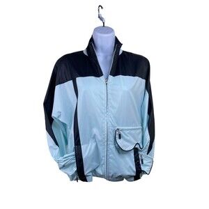 JAMIE SADOCK GOLF Womens Small Blue Light Multi Pocket Full Zip Jacket EUC